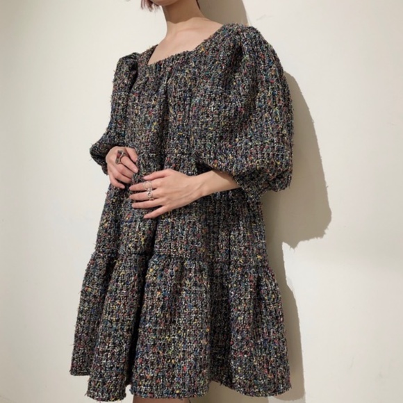 Sister Jane Walt tweed babydoll dress - Picture 6 of 8